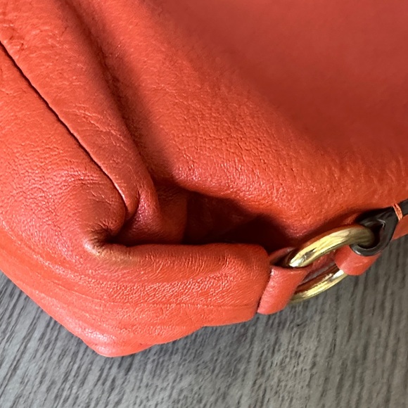 Coach F19243 Ashley Burt Orange Tangerine Leather Satchel Shoulder Handbag - Picture 9 of 16